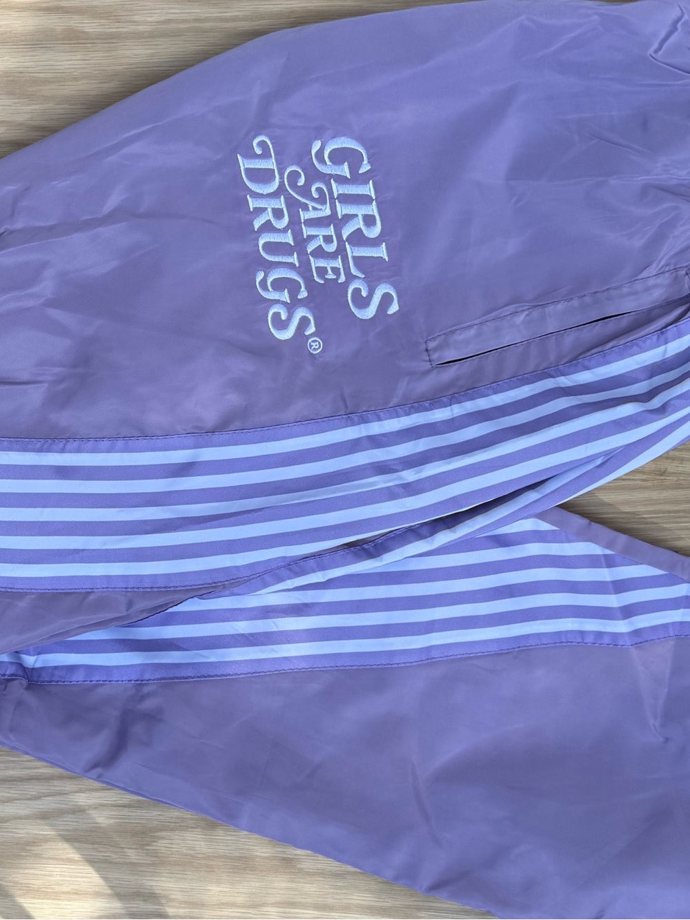 Girls Are Drugs Purple Track Pants